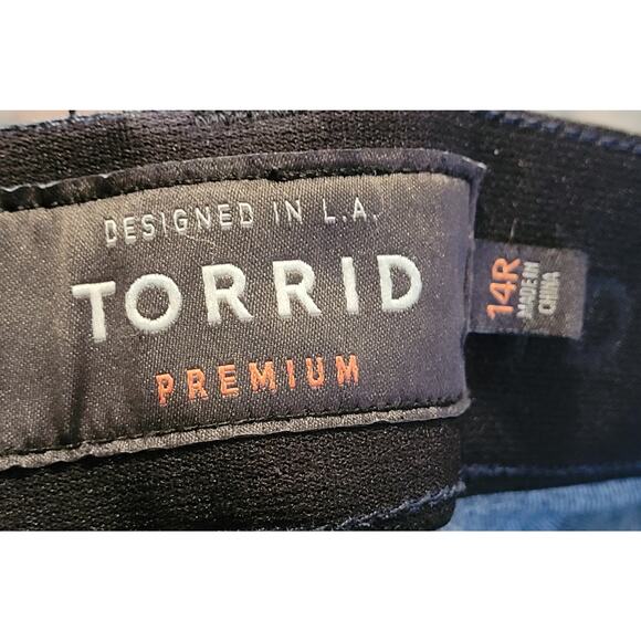 Torrid Womens High-Rise Bombshell Skinny Stretch Jeans Dark Wash Size 14T EUC - Picture 7 of 8